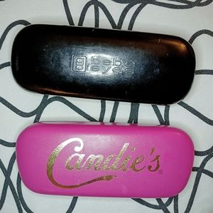 Set of 2 Bebe and Candies Vintage Hard Glasses/Sunglasses Cases